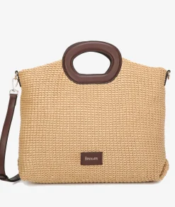 Mujer pabloochoa.shoes Bolsos*Bolso de rafia 20950 en camel