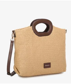 Mujer pabloochoa.shoes Bolsos*Bolso de rafia 20950 en camel
