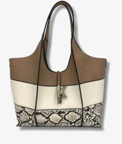 Mujer Martina K Bolsos*Bolso 7826 en serpiente taupe