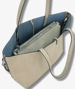 Mujer Martina K Bolsos*Bolso textil 25058 en topo