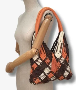 Mujer Martina K Bolsos*Bolso textil 9701 en marrón