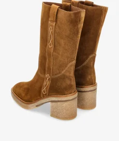 Mujer Alpe Botas*Botas 5238 en serraje cuero