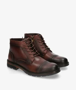 Hombre Rhostock Botines*Botas JACKS-33 BB21555-1A en cuero