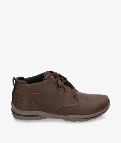 Hombre Skechers Botines*Botas 64857 en nobuck marrón