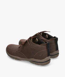 Hombre Skechers Botines*Botas 64857 en nobuck marrón