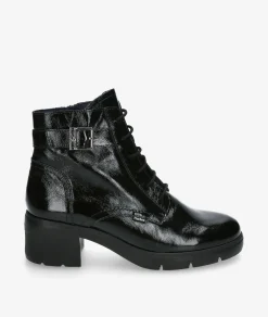 Mujer Fluchos Botines*Botines F2107 en charol negro