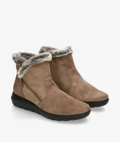 Mujer Imac Botines*Botines 856391 en serraje taupe