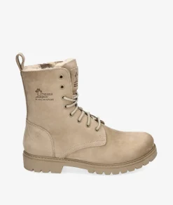 Mujer Panamá Jack Botines|Botas*Botines FRISIA B8 en nobuck piedra