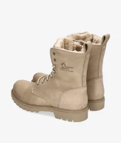 Mujer Panamá Jack Botines|Botas*Botines FRISIA B8 en nobuck piedra