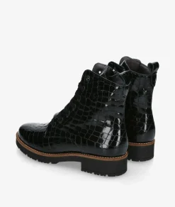 Mujer Pitillos Botines*Botines 10774 en charol negro