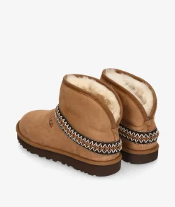 Mujer UGG Botas|Botines*Botines CLASSIC MINI CRESCENT en cuero