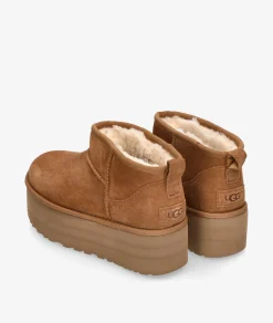 Mujer UGG Botas|Botines*Botines CLASSIC ULTRA MINI PLATFORM en cuero