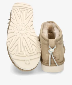 Mujer UGG Botines|Botas*Botines CLASSIC ULTRA MINI BIARRITZ en beige