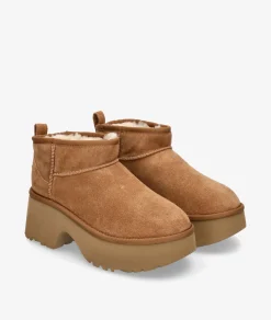 Mujer UGG Botas|Botines*Botines CLASSIC ULTRA MINI NEW HIGHTS en cuero