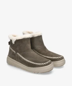 Mujer Walk in Pitas Botines*Botines DALE en serraje gris