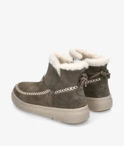 Mujer Walk in Pitas Botines*Botines DALE en serraje gris