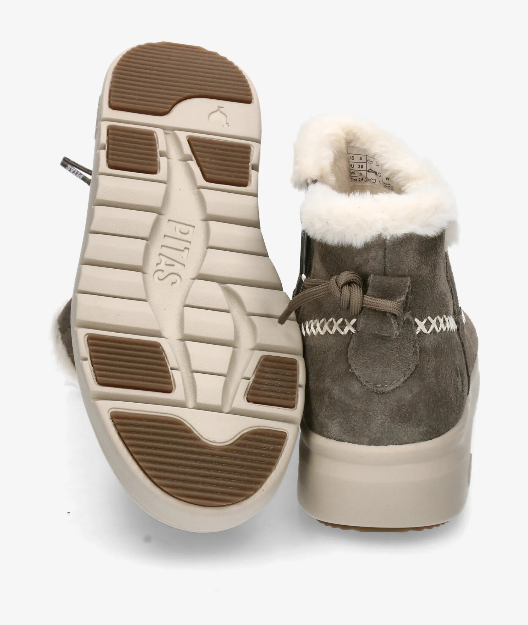 Mujer Walk in Pitas Botines*Botines DALE en serraje gris