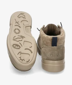 Mujer Walk in Pitas Botines*Botines GARDA en serraje taupe