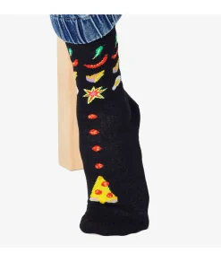 Mujer Happy Socks Calcetines|Calcetines*Calcetínes unisex PIV01-9300 en negro