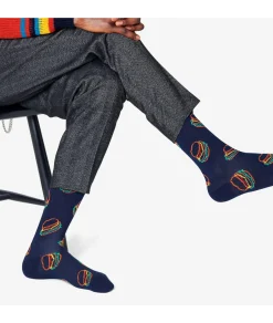 Mujer Happy Socks Calcetines|Calcetines*Calcetínes unisex LUT01-6500 en azul marino