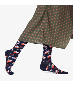 Mujer Happy Socks Calcetines|Calcetines*Calcetínes unisex RFI01-6500 en azul marino