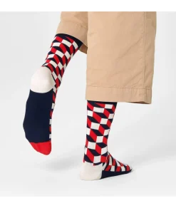 Mujer Happy Socks Calcetines|Calcetines*Calcetínes unisex FIO01-6550 en rojo