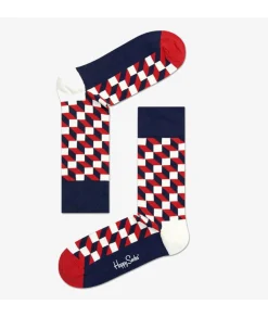 Mujer Happy Socks Calcetines|Calcetines*Calcetínes unisex FIO01-6550 en rojo