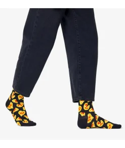 Mujer Happy Socks Calcetines|Calcetines*Calcetínes unisex PLS01-6300 en negro