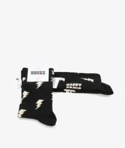 Mujer Happy Socks Calcetines*Calcetínes unisex P000132 en negro