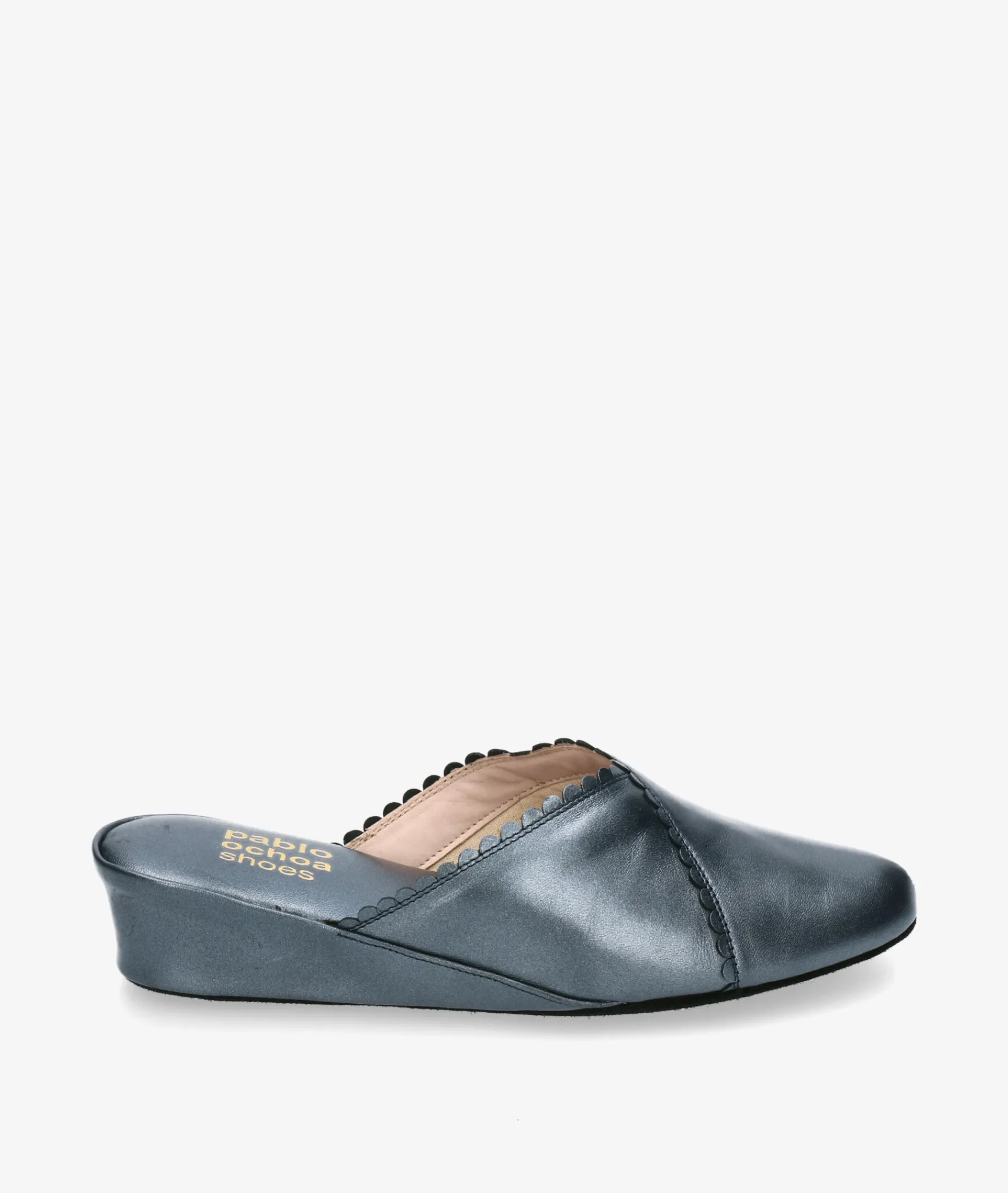 Mujer pabloochoa.shoes Zapatillas De Casa*Chinela KOSMA 6558 en jeans metalizado