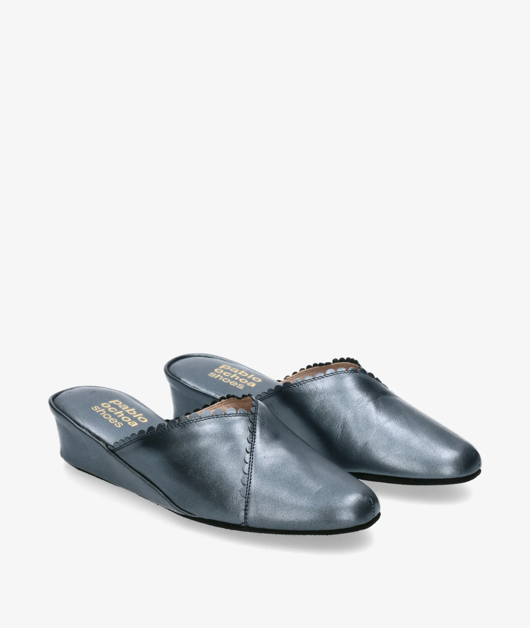 Mujer pabloochoa.shoes Zapatillas De Casa*Chinela KOSMA 6558 en jeans metalizado