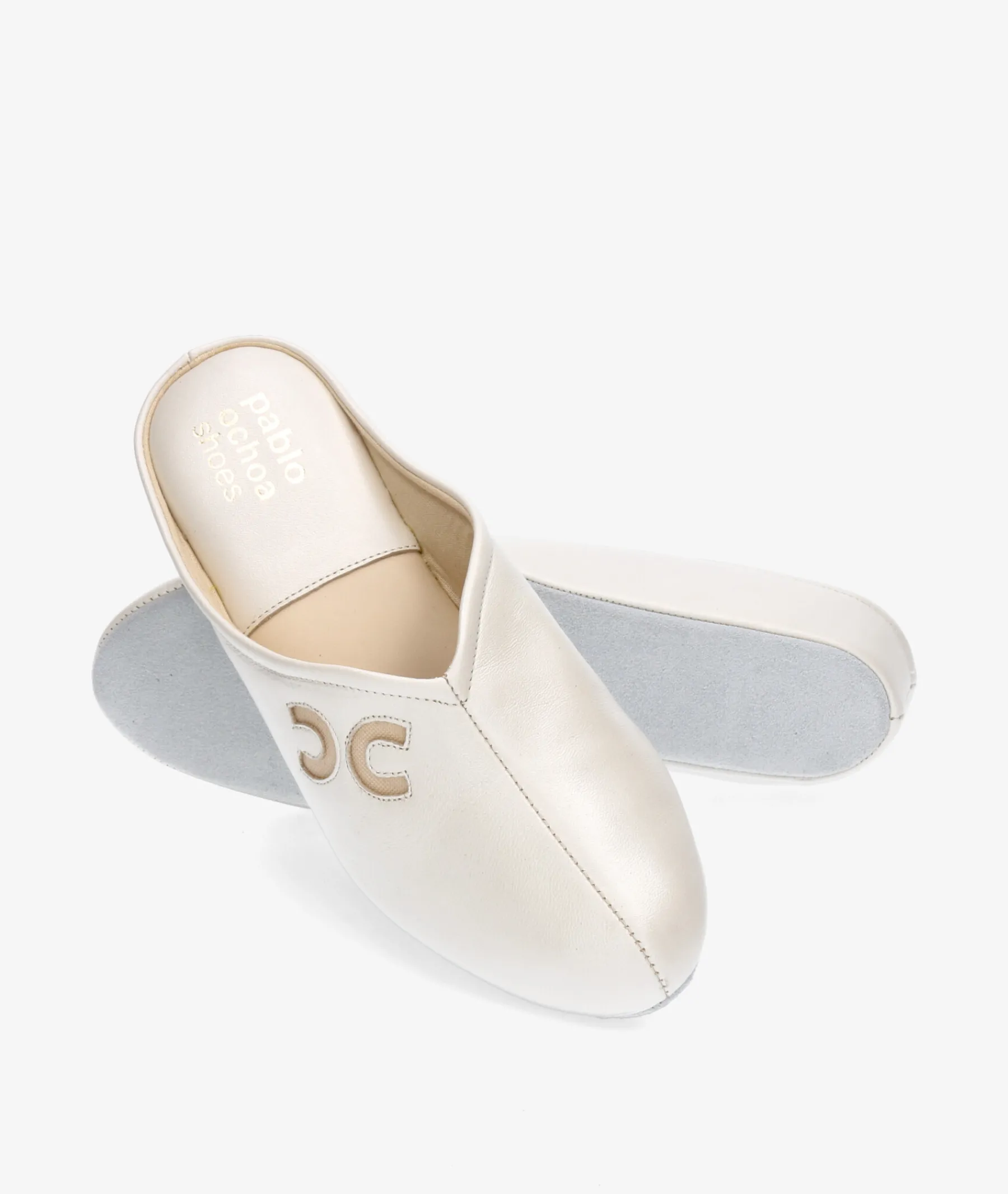 Mujer pabloochoa.shoes Zapatillas De Casa*Chinela KOSMA 6262 en nácar