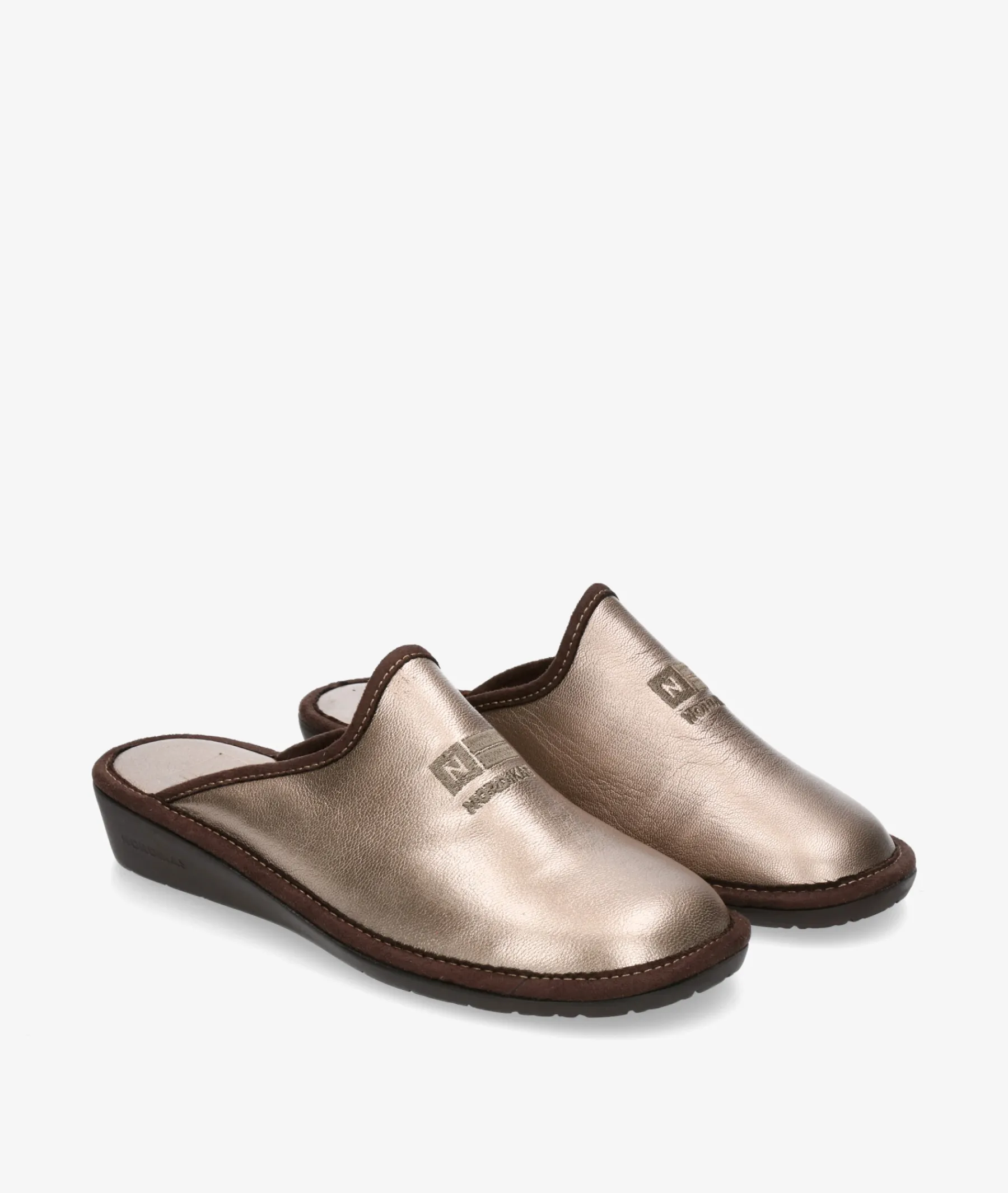 Mujer Nordikas Zapatillas De Casa*Chinela 281-O/8F en metalizado