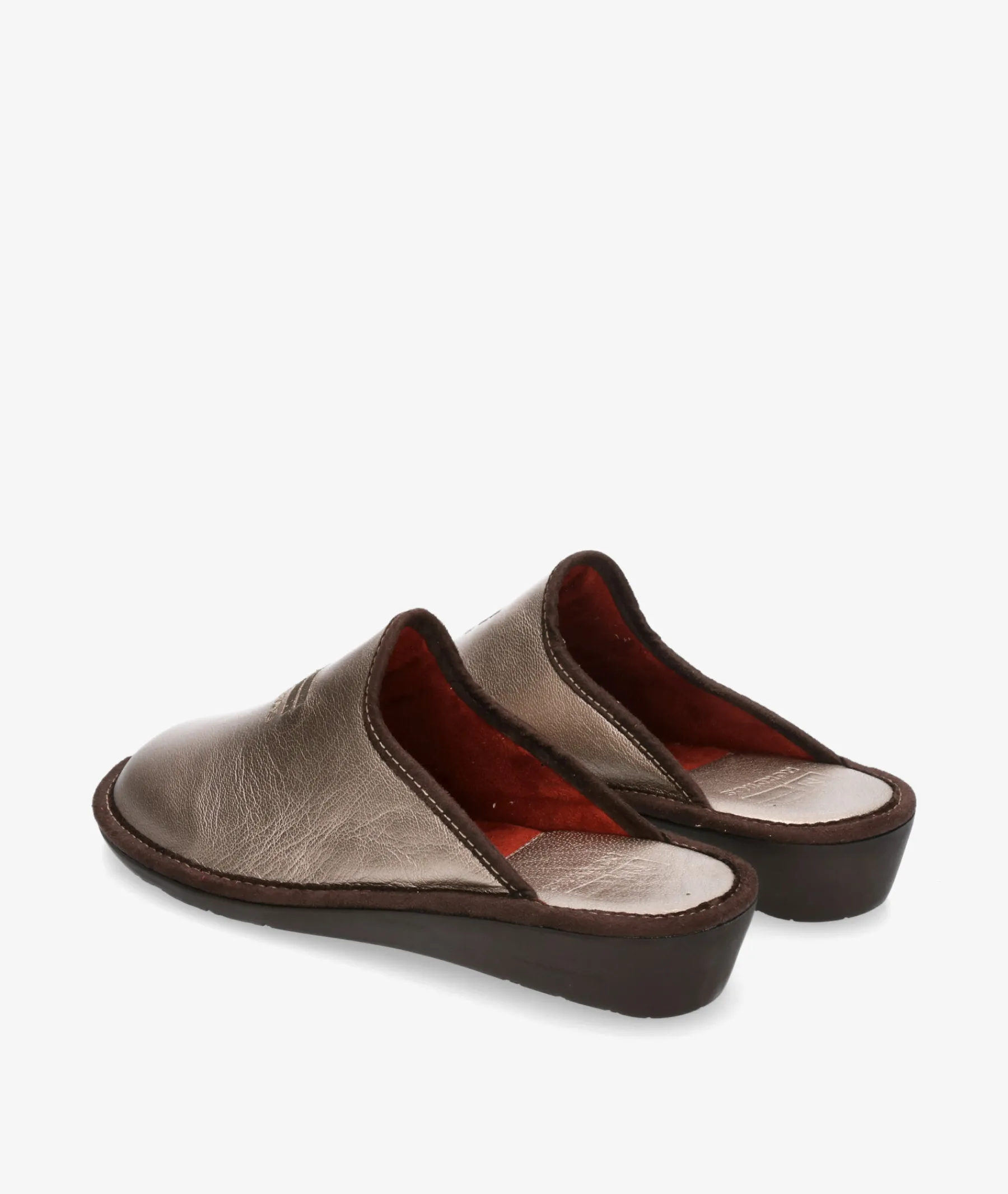 Mujer Nordikas Zapatillas De Casa*Chinela 281-O/8F en metalizado