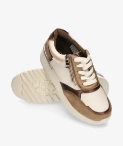 Mujer Amarpies Zapatos Confort|Deportivos*Deportivos 29395 en hueso