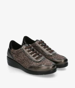 Mujer pabloochoa.shoes Deportivos*Deportivos DOCTOR CUTILLAS 45419 en serpiente taupe