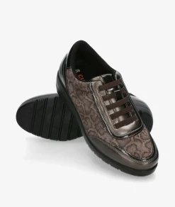 Mujer pabloochoa.shoes Deportivos*Deportivos DOCTOR CUTILLAS 45419 en serpiente taupe
