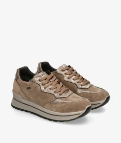 Mujer Igi&Co Deportivos*Deportivos Igi&Co 8676511 en serraje taupe