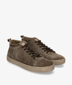 Hombre Natural World Botines*Deportivos 6721 en serraje kaki