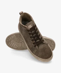 Hombre Natural World Botines*Deportivos 6721 en serraje kaki