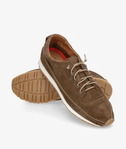 Mujer pabloochoa.shoes Bluchers Y Zapatos Con Cordones*Deportivos NOVOA 30 en serraje taupe
