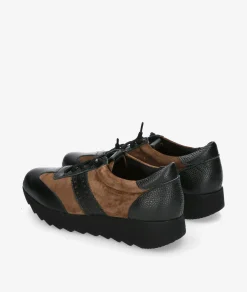 Mujer pabloochoa.shoes Deportivos*Deportivos GEO 20-BANDA PICADA en serraje taupe