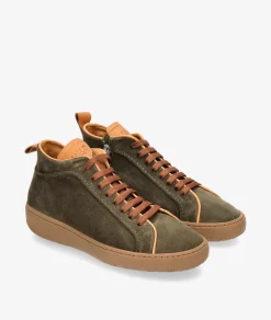 Mujer Walk & Fly Botines*Deportivos Walk & Fly EST-03-104 en serraje kaki