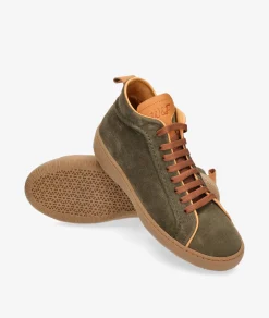 Mujer Walk & Fly Botines*Deportivos Walk & Fly EST-03-104 en serraje kaki