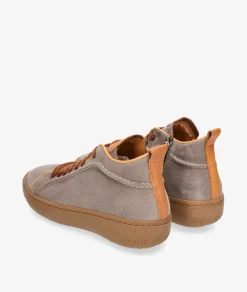 Mujer Walk & Fly Botines*Deportivos Walk & Fly EST-03-104 en serraje taupe