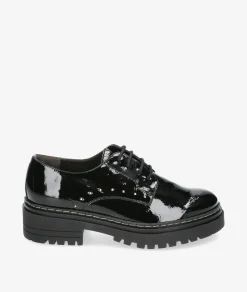 Mujer Kénnebec Bluchers Y Zapatos Con Cordones*DOBLE PISO 684 TACHITAS en charol
