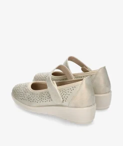 Mujer Amarpies Zapatos Confort|Merceditas*Merceditas 30121 en beige