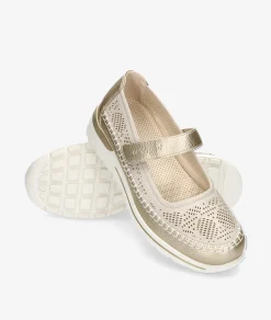 Mujer Amarpies Zapatos Confort|Merceditas*Merceditas 30064 en beige