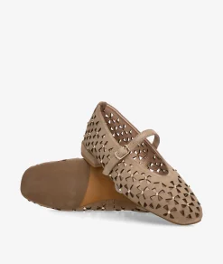 Mujer pabloochoa.shoes Merceditas*Merceditas SR1582 en serraje taupe