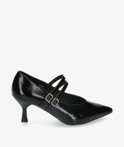 Mujer Stephen Allen Zapatos De Tacón|Merceditas*Merceditas 3699-7 SELENE en charol negro